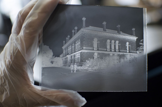 Glass plate photograph